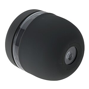 Additional Image 3 - a black round object with a grey stripe