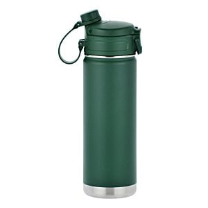 Additional Image 2 - a green and silver water bottle