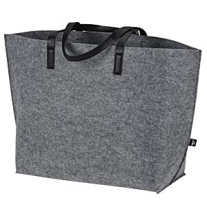 Additional Image 2 - a grey bag with black handles