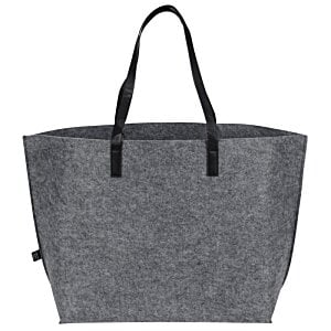 Additional Image 3 - a grey bag with black handles