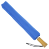 a blue stick with a wooden handle