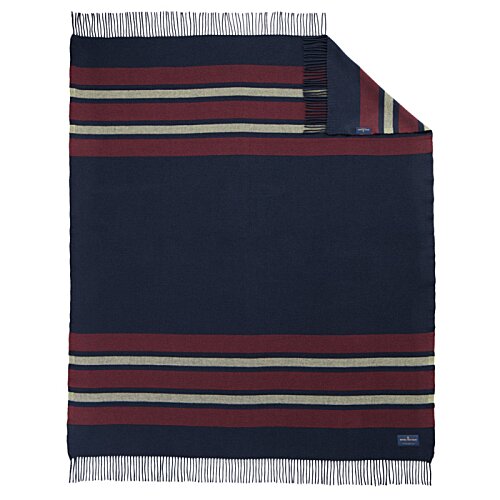 Additional Image 5 - a blue and red striped blanket