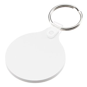 Additional Image 1 - a white keychain with a ring