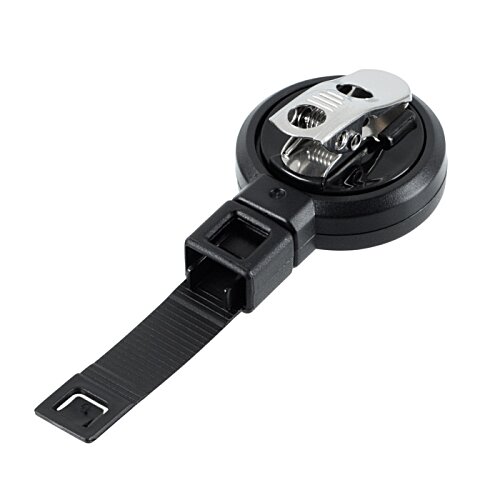 Additional Image 1 - a black tape measure with a black strap