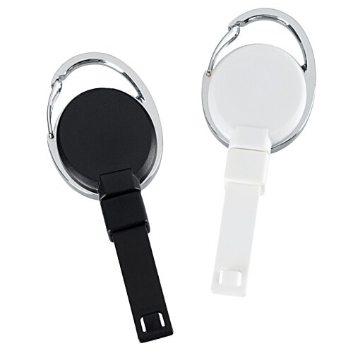 Additional Image 4 - a pair of round black and white earphones