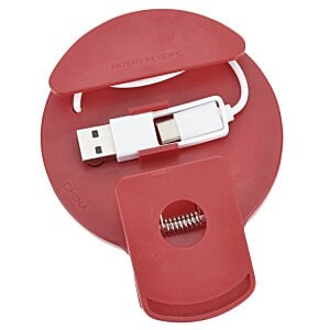 Additional Image 1 - a red round object with a white cord