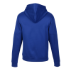 a blue jacket with a hood