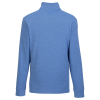 a blue turtleneck sweater