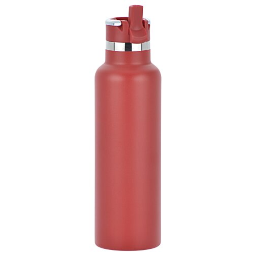 Additional Image 1 - a red water bottle with a lid