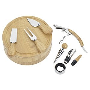 Additional Image 1 - a wooden cutting board with a knife and a knife