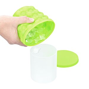 Additional Image 4 - a hand pouring a green cup into a white cup