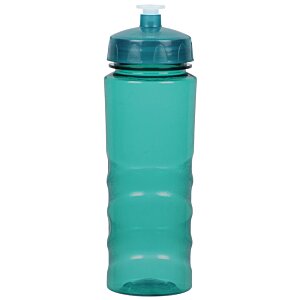 Additional Image 1 - a blue water bottle with a lid