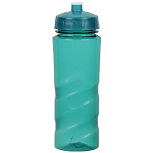 Additional Image 2 - a blue water bottle with a blue lid