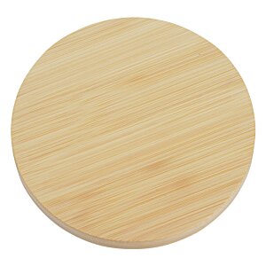 Additional Image 3 - a circular wood surface with a white background