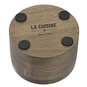 Additional Image 3 - a wooden cylinder with black circles