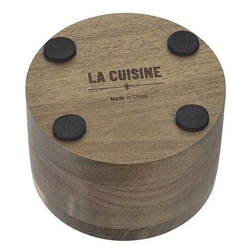 Additional Image 3 - a wooden cylinder with black circles