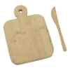 a cutting board and knife