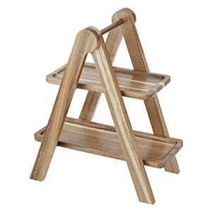 Additional Image 1 - a wooden ladder with shelves
