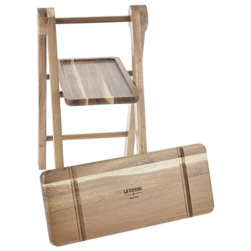 Additional Image 2 - a wooden ladder with a shelf