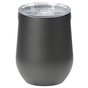 Additional Image 1 - a black cup with a silver lid