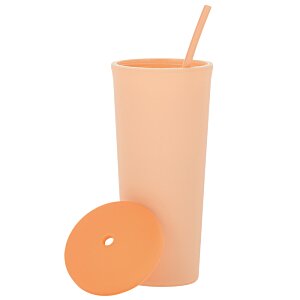 Additional Image 1 - a cup with a straw and a cd on it
