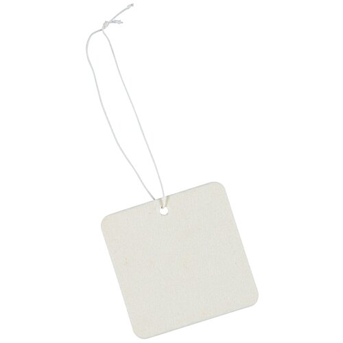 Additional Image 1 - a white square tag with a string