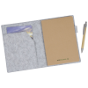 a folder with a pen