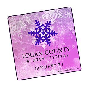 Additional Image 2 - a purple square with a blue snowflake