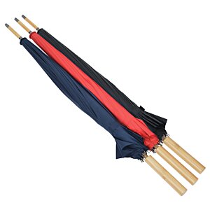 Additional Image 3 - a group of blue and red umbrellas