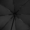 a close up of a black umbrella