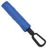 a blue handle with a black handle