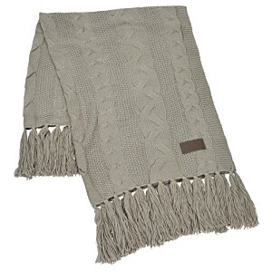 Additional Image 1 - a white scarf with fringe