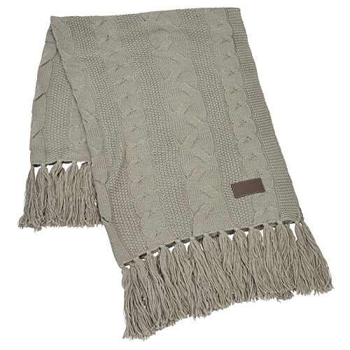 Additional Image 1 - a white scarf with fringe