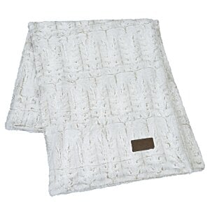 Additional Image 1 - a white towel with a brown label