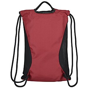 Additional Image 1 - a red backpack with black straps