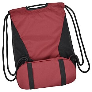 Additional Image 3 - a red and black backpack