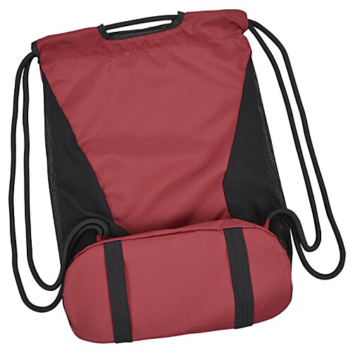 Additional Image 3 - a red and black backpack