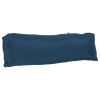 a blue rectangular object on a white background