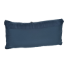 a blue rectangular pillow