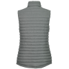 a grey vest with a white background