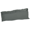 a grey rectangular pillow