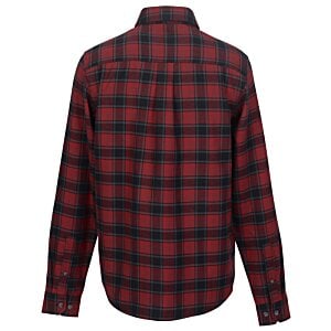 Additional Image 1 - a red and black flannel shirt