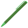 a green pen with a cap