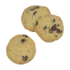 a group of cookies on a white background