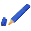 Additional Thumbnail Image 5 - a blue highlighter with orange highlighter