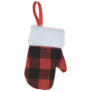 Additional Image 2 - a red and black plaid mitten
