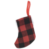 Additional Image 2 - a red and black plaid stocking