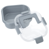 a plastic container with a handle