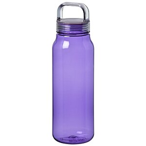 Additional Image 1 - a purple water bottle with a silver handle