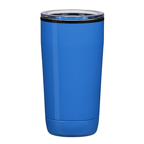 Additional Image 1 - a blue tumbler with black lid